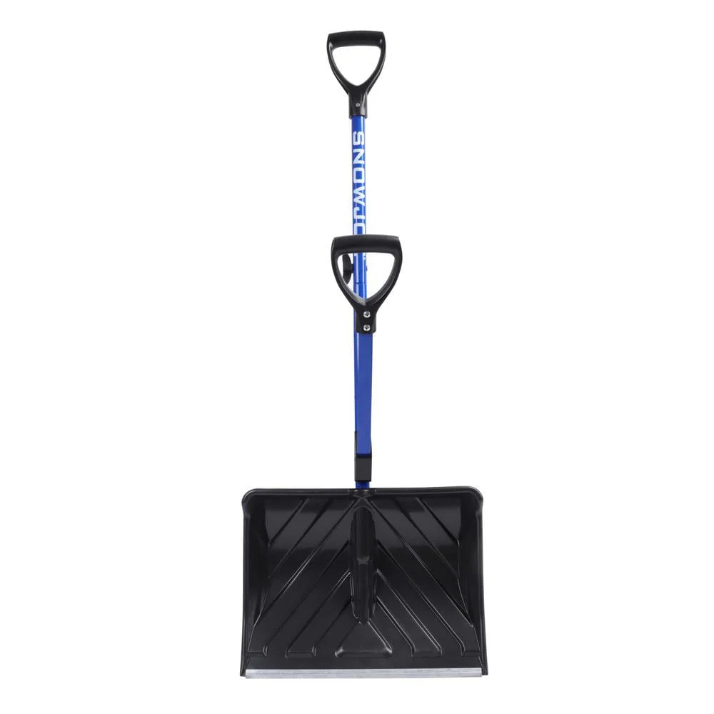 Snow Joe Shovelution Strain-Reducing Snow Shovel, 18-Inch Poly Blade L7115