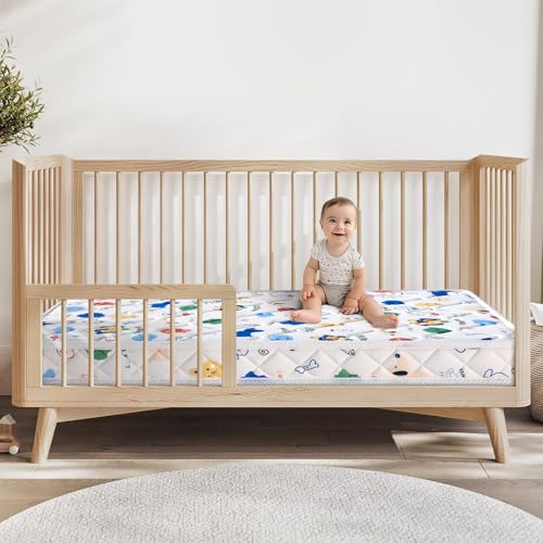 Premium Crib Mattress and Toddler Mattress 52" x 27.6" x 5", Firm, Hypoallergenic W515