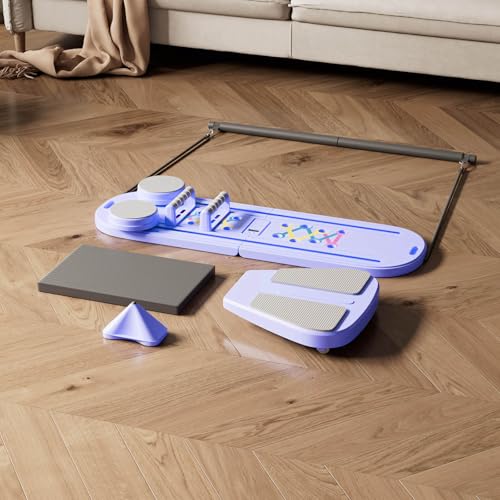 Pilates Reformer Board 6in1 Foldable Ab Core Trainer (Purple) X213