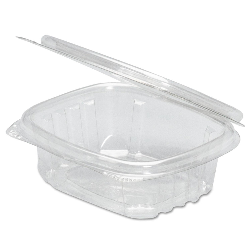 Genpak AD32 32 oz. Clear Hinged Deli Container - 200/Case