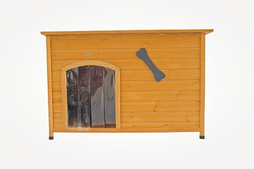 Wooden Doghouse for Small to Large Dogs, Waterproof, Elevated Floor B161