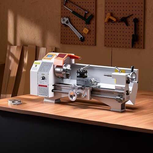 VEVOR Metal Lathe Machine, 8.7 x 18 in, Precision Bench Lathe, 0-2500 RPM Variable Speed P21296