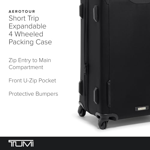 TUMI Aerotour 4 Wheel Expandable Carry-On Luggage, Black W53747