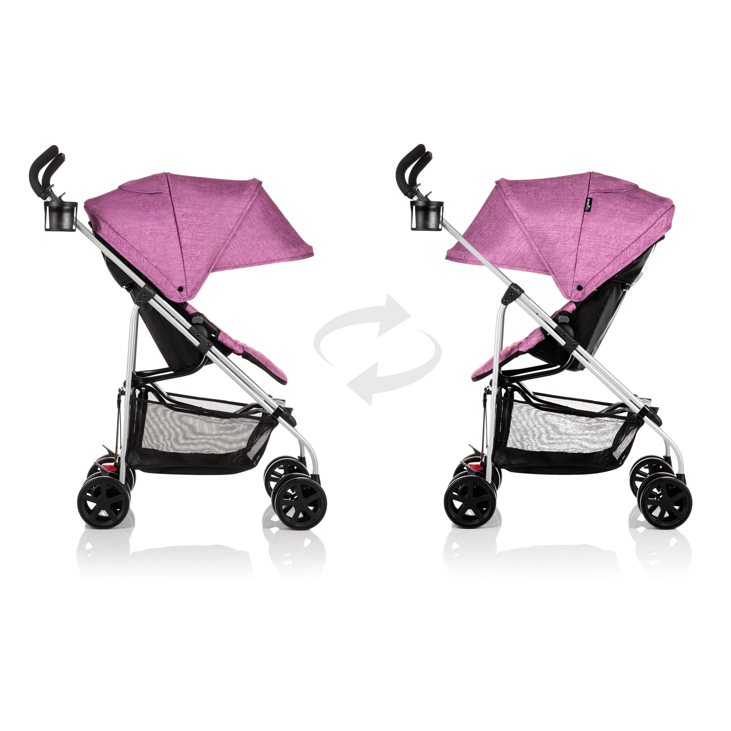 Evenflo Reversi Lightweight Reversible Stroller, Altair Black F135961