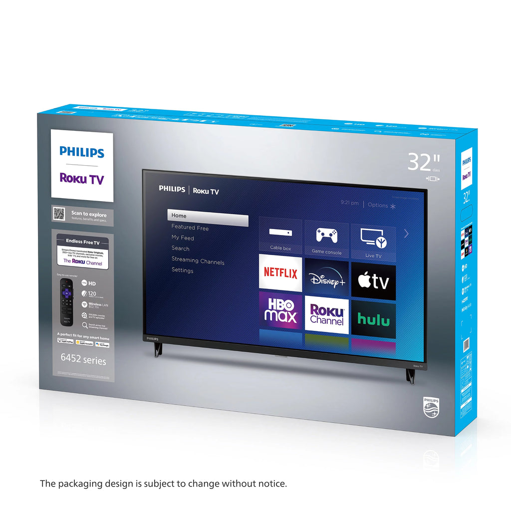 Philips 32" 720P Smart Roku LED TV X52759
