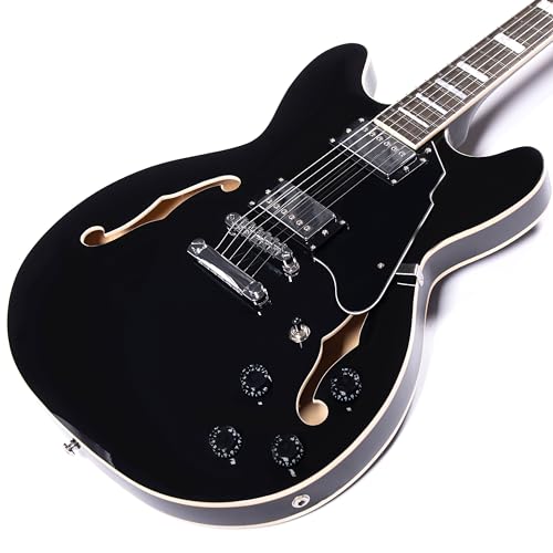 Redid Semi-Hollow Body Electric Guitar RD-100 with F-Hole, Maple Neck, Humbucker Pickups G2932