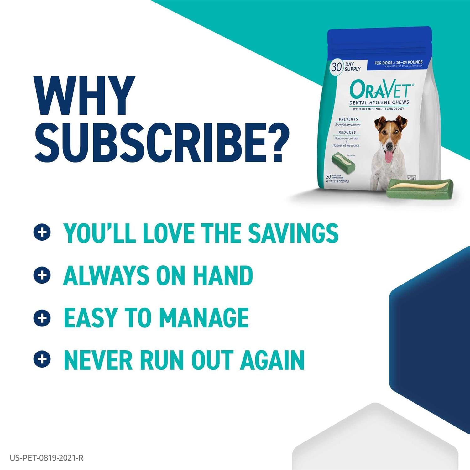 Oravet Dental Hygiene Chews for Dogs K617507