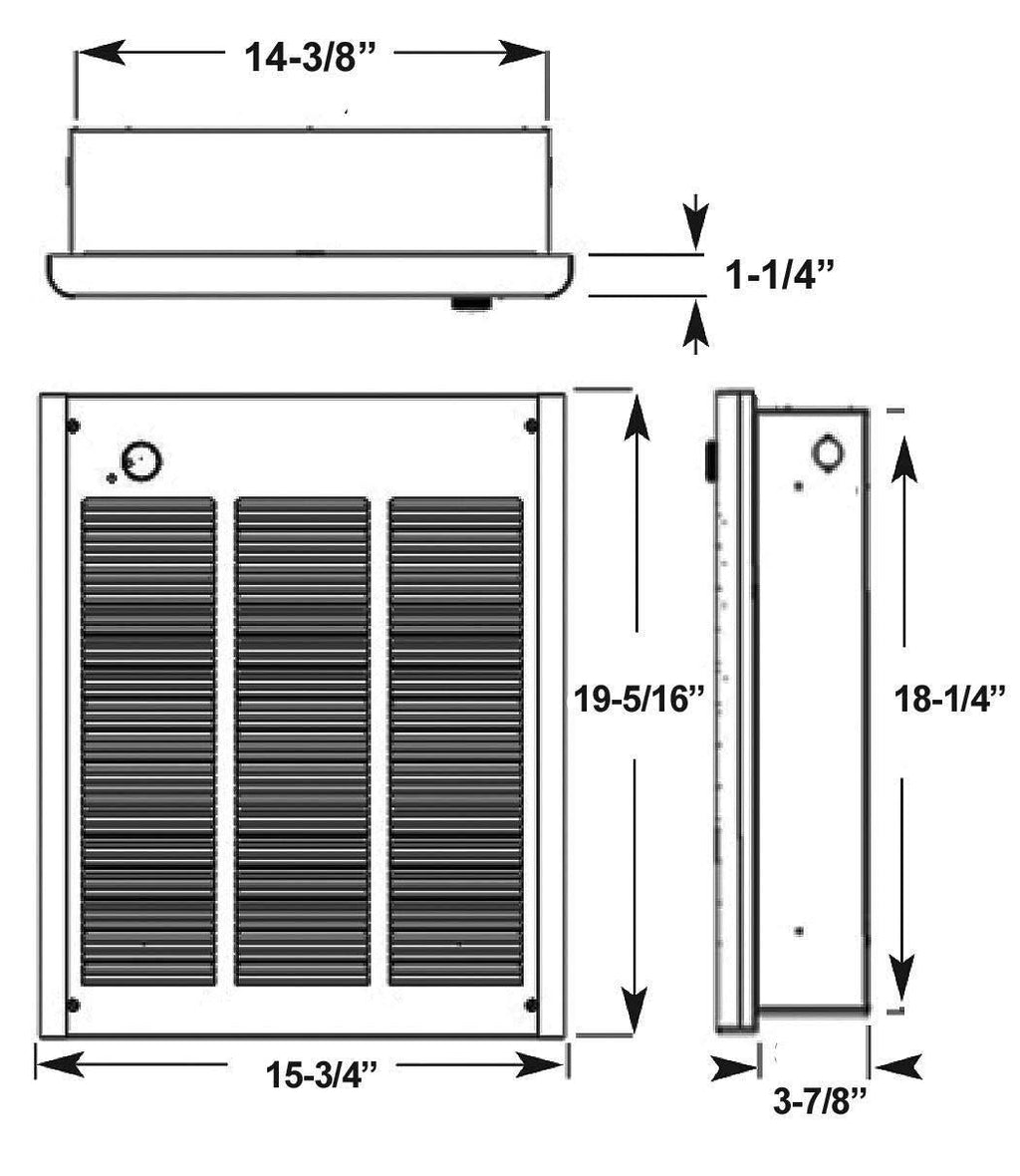 Fahrenheat Electric Heater Fan Forced Air J307