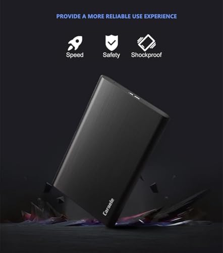 750GB Ultra Slim Portable External Hard Drive USB3.0 for PC, Mac, Xbox, PS4 (Black) C665600