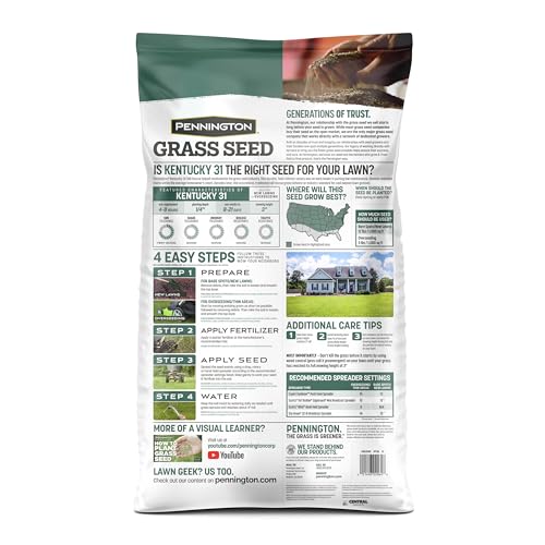 Pennington Kentucky 31 Tall Fescue Penkoted Grass Seed 40 lbs V4063