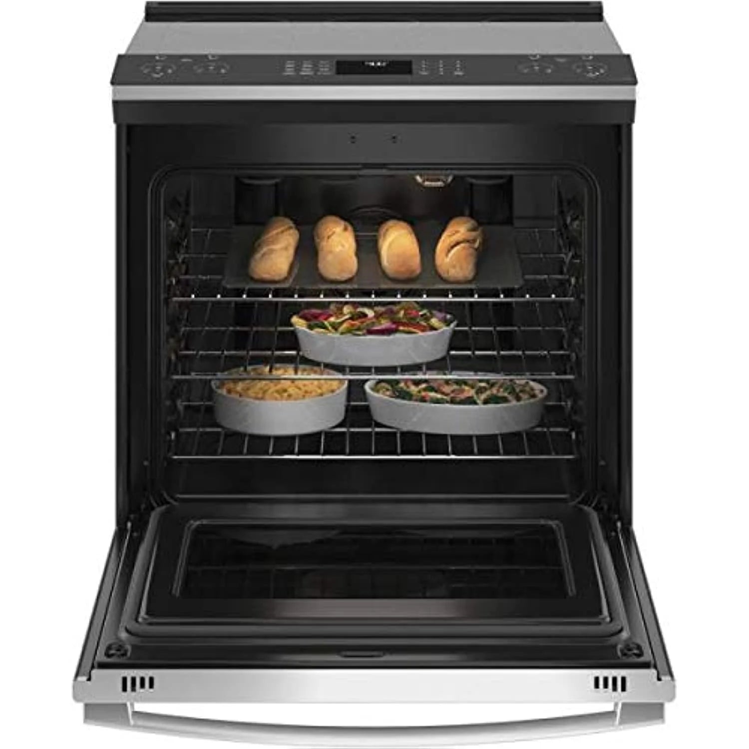 GE Profile PSS93YPFS 5.3 Cu. Ft. Smart Electric Convection Range F2263