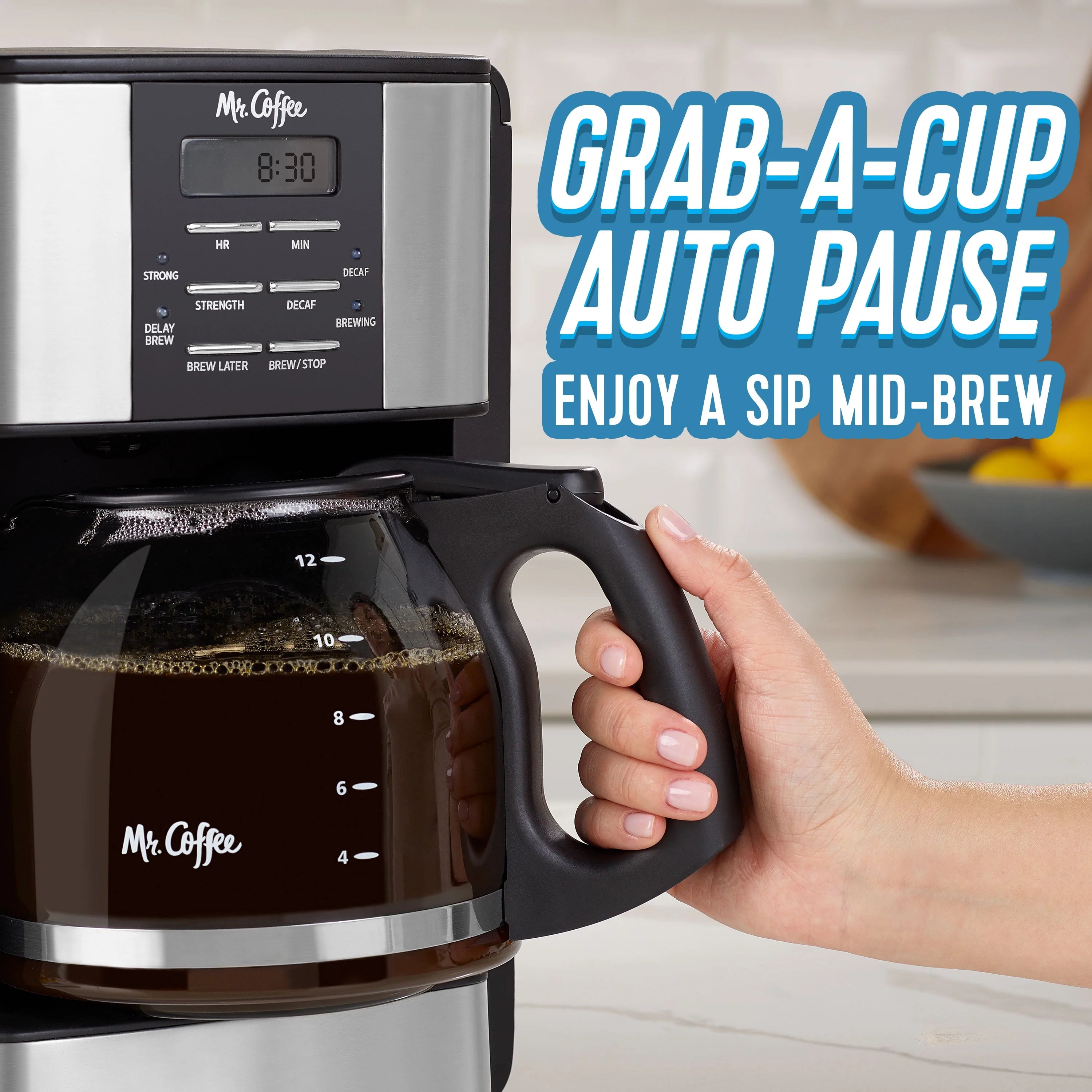 Mr. Coffee 12 Cup Speed Brew Coffee Maker with Decaf Function E301