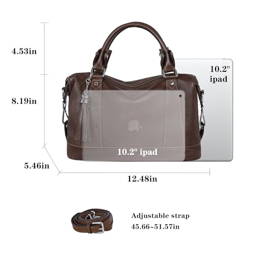 HESHE Women's Genuine Leather Crossbody Handbag F1819