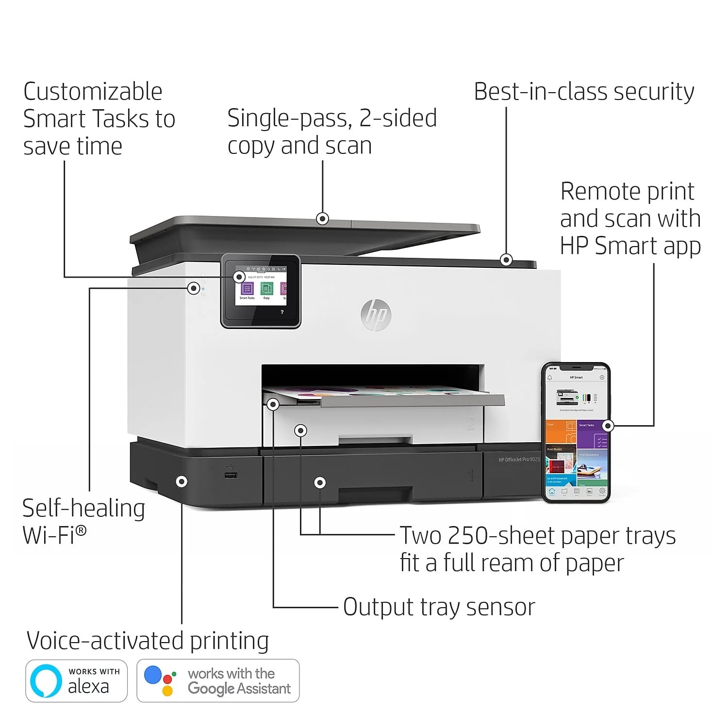 HP OfficeJet Pro 9025 Wireless All-in-One Color Printer X85703