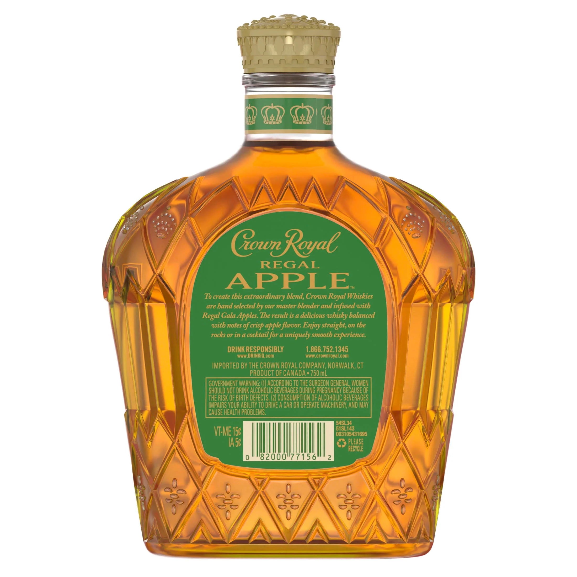 Crown Royal Regal Apple Flavored Whisky, 750 mL H4809