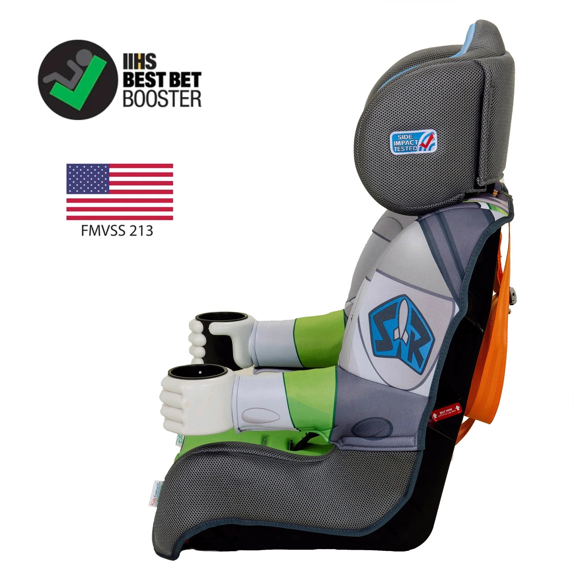 KidsEmbrace Combination Harness Booster Car Seat, Marvel Avengers Captain America Q1832
