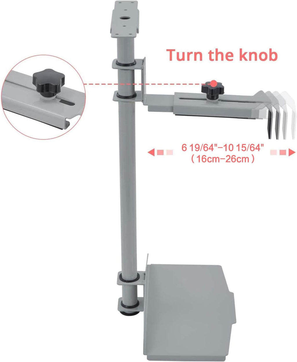 EUREKA ERGONOMIC CPU Holder Under Desk Mount, Computer Tower Case Holder, Grey, Pack of 2 C9604