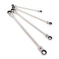 Sunex SAE Extra Long Double Box Flex Head Ratcheting Wrench Set (4-Piece) 9923