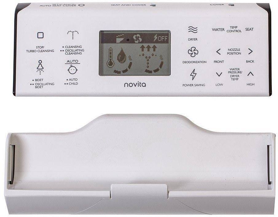 Novita BH-90 White Elongated Bidet Seat G818055