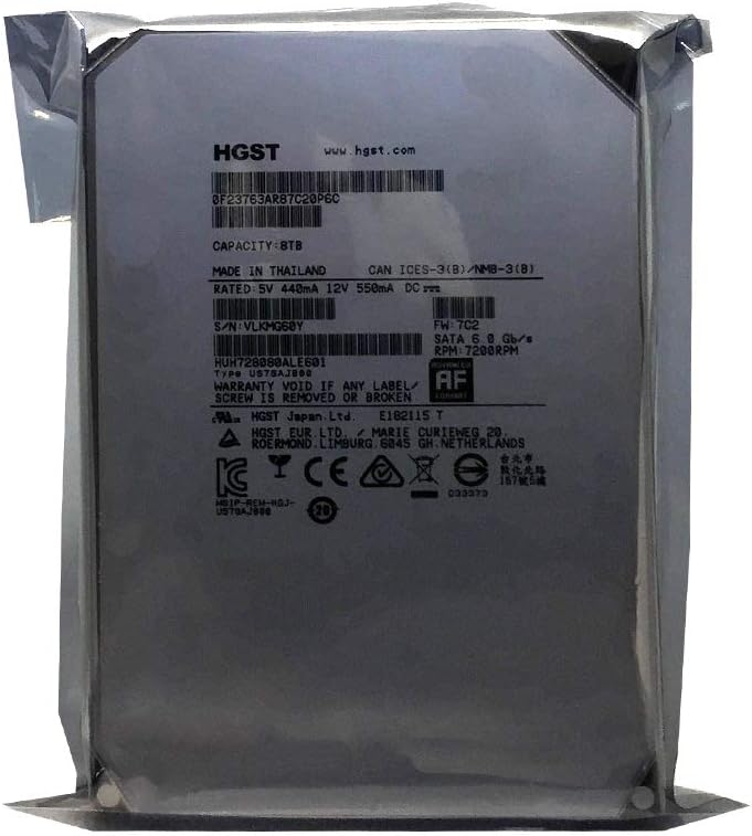 HGST Ultrastar He8 8TB 7200RPM Enterprise Hard Drive (Renewed) O5529