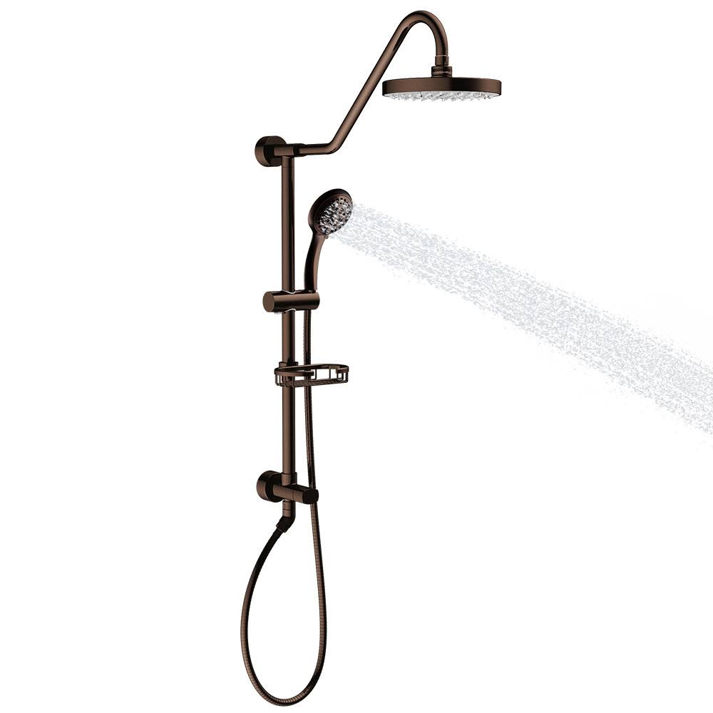 Pulse Kauai III Dual Rain Shower Hand Held Head Spa System, Oil Rubbed Bronze Z5006
