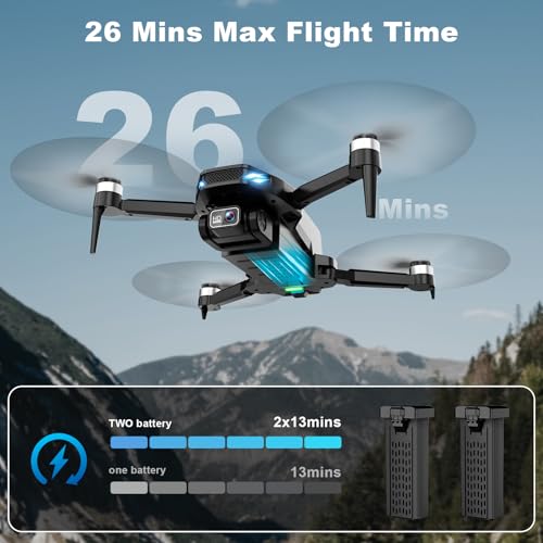 Foldable 2K HD FPV Drone with Brushless Motor for Adults U5487
