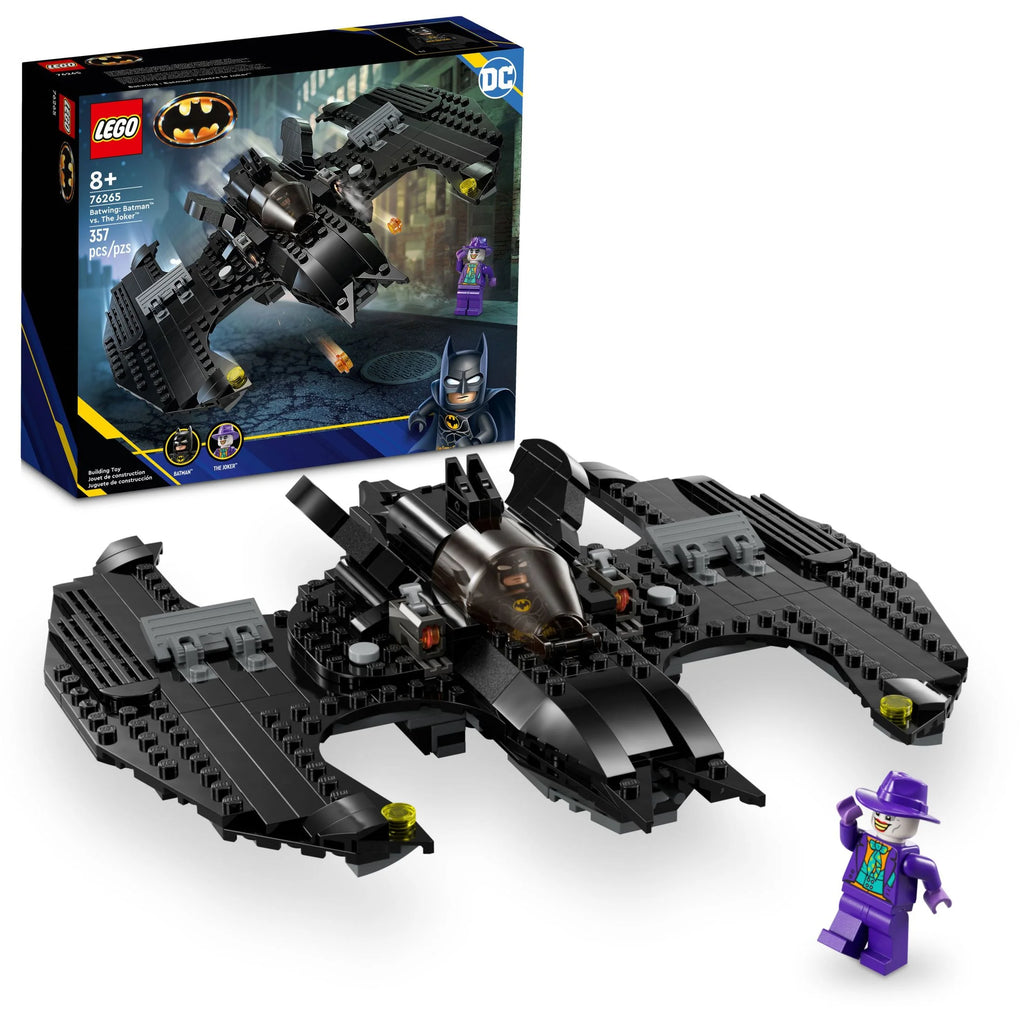 LEGO DC Batwing: Batman vs. The Joker 76265 DC Super Hero Playset, Features 2 Minifigures and a Batwing Toy Based on DC's Iconic 1989 Batman Movie, DC Birthday Gift for 8 Year Olds