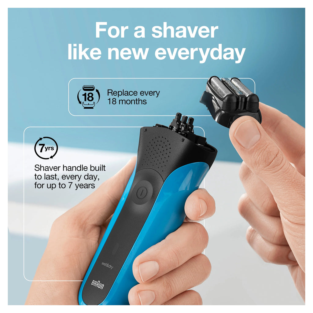 Braun Series 3 310s Rechargeable Wet Dry Electric Shaver A3375