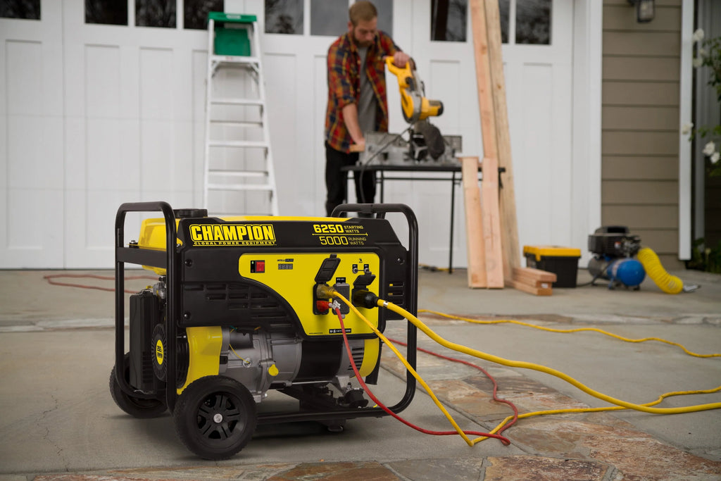 Champion Power Equipment 6250/5000 Watt Portable Generator with Wheel Kit T792102