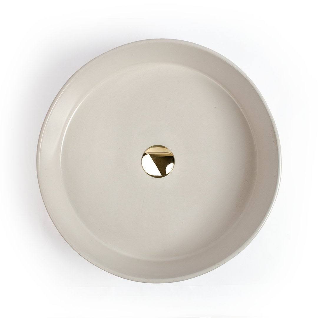 Concretti Designs Handmade Miami Concrete Vessel Sink - Yellow H6285