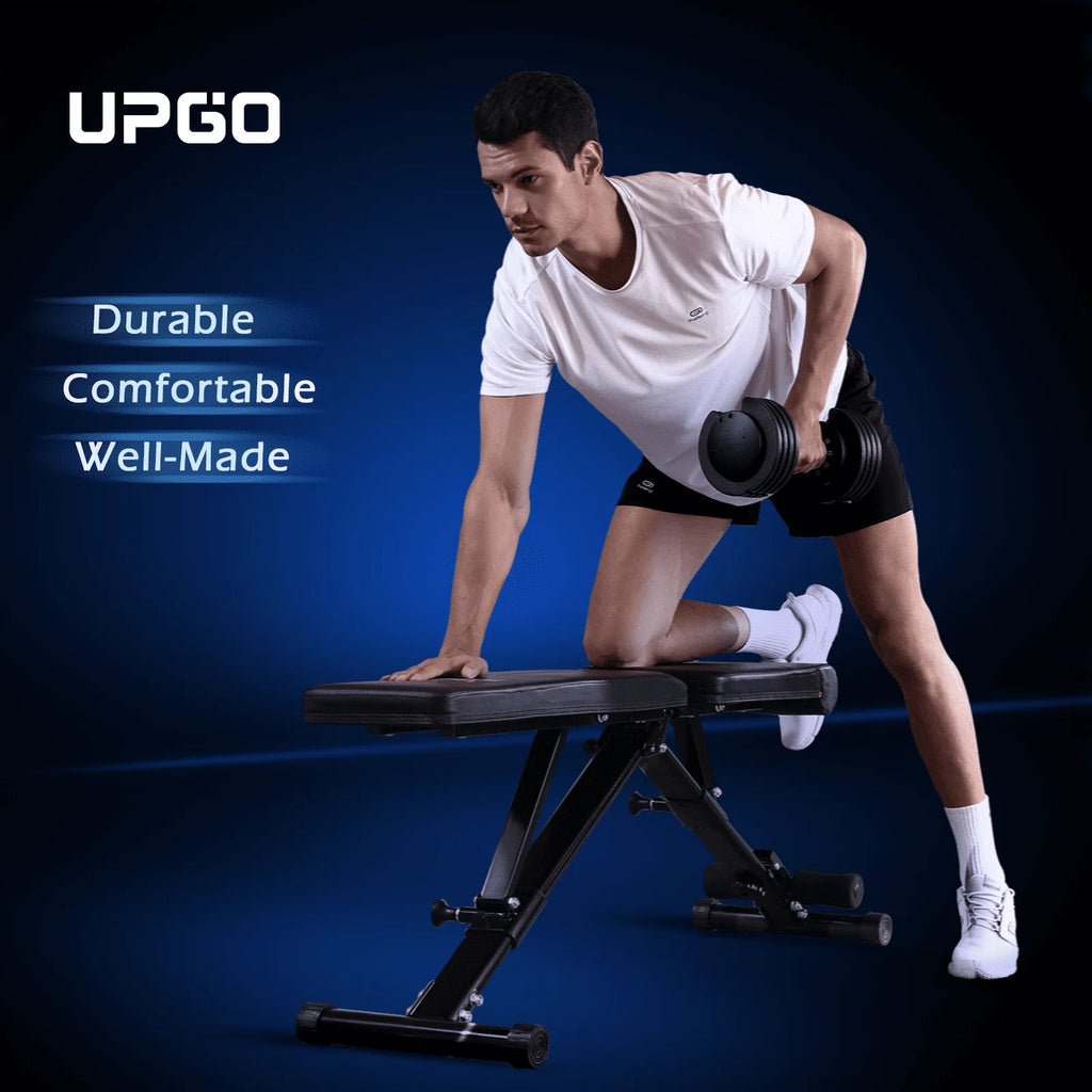 UPGO Adjustable Weight Bench 660lbs Foldable Workout Bench for Home E708