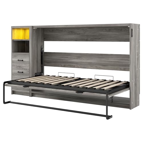Ball & Cast Queen Murphy Bed Wall Chest with USB and Storage X29201