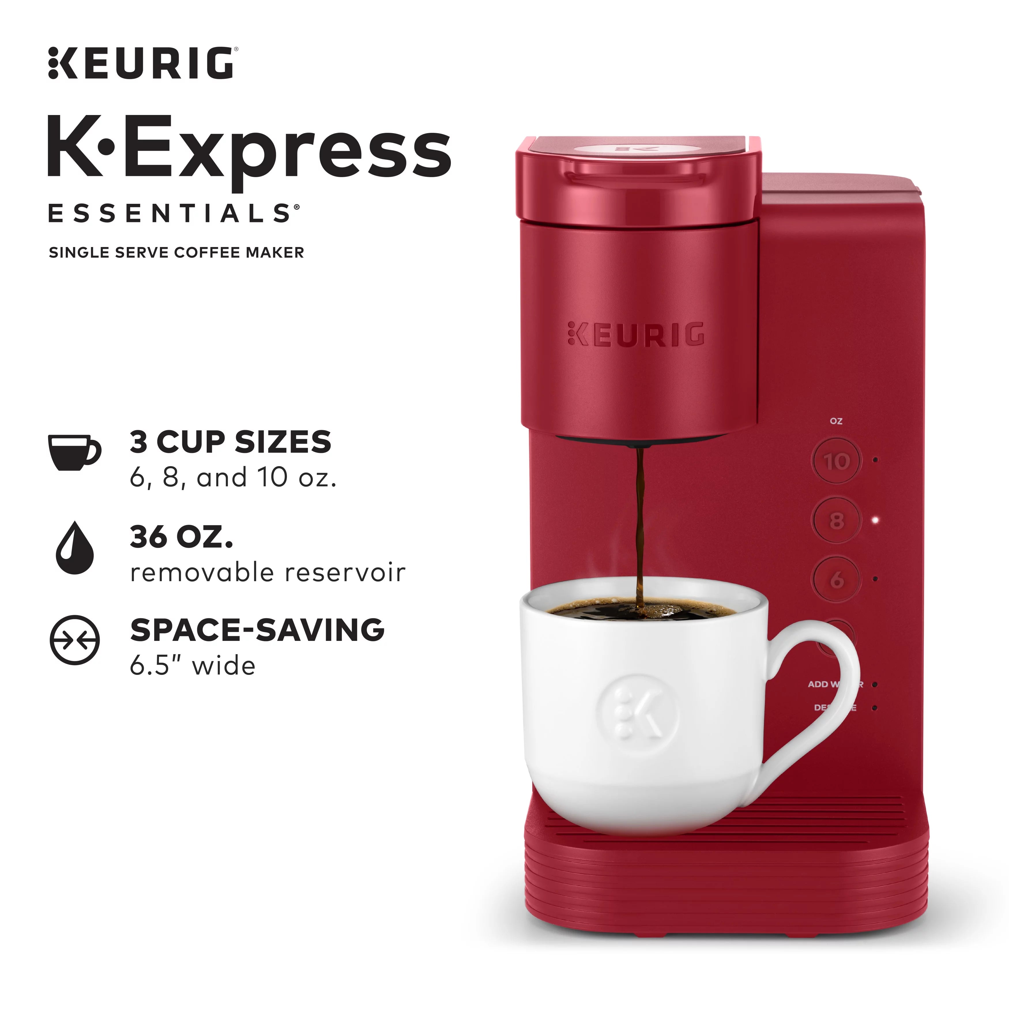 Keurig K-Express Essentials Black Single Serve K-Cup Coffee Maker T91964