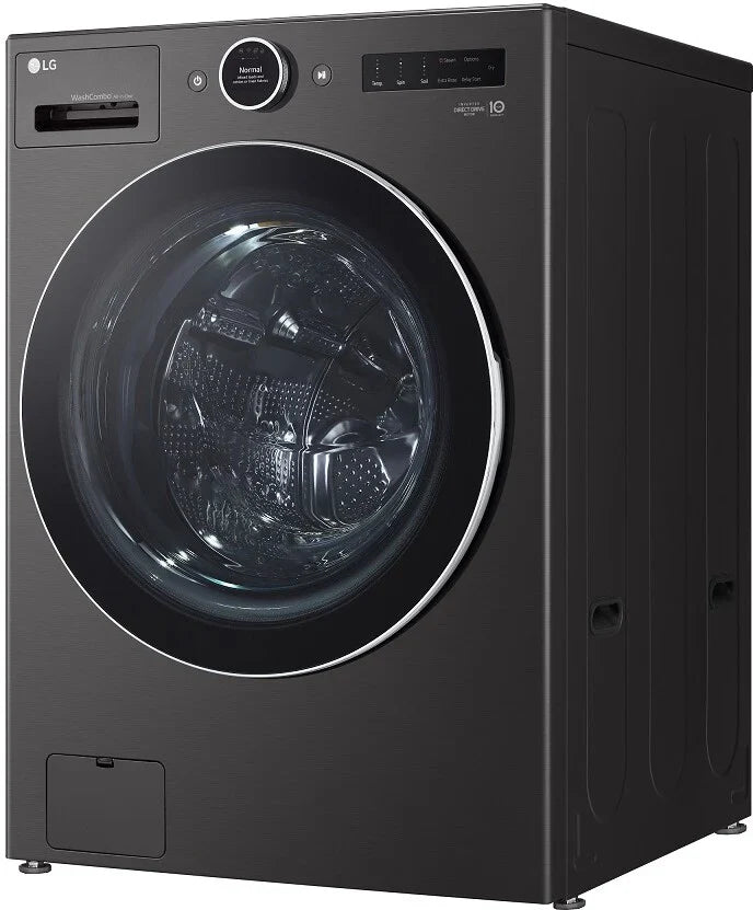 LG WM6998HBA 5 Cu. Ft. Black Steel Front Load Washer/Dryer Combo X402933