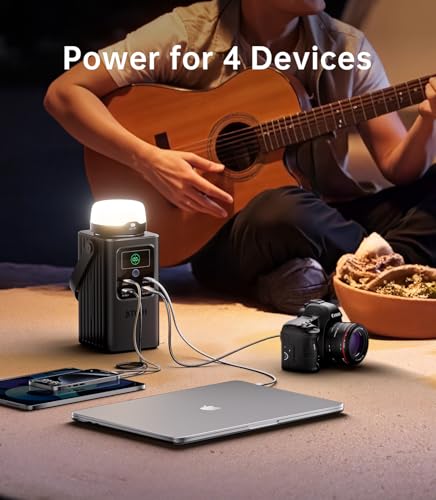 Camping Portable Power Station 198.4Wh LiFePO4 Battery with USB-C Output X56637