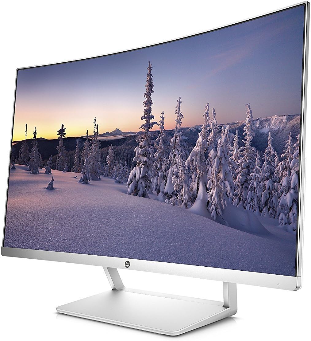 HP 27in Curved LCD WLED Monitor - Silver (Renewed) C60070