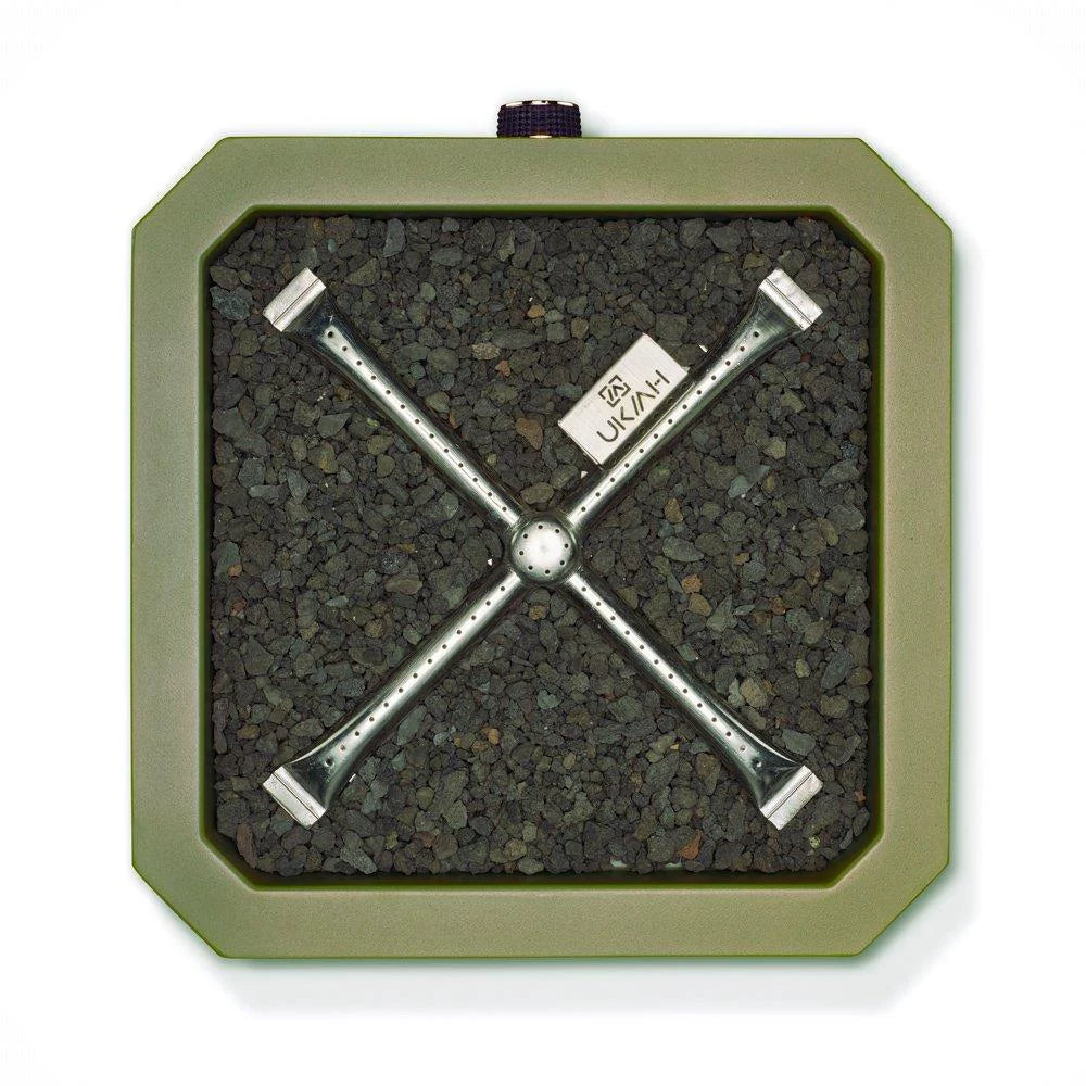 Ukiah Tailgater X Portable Propane Fire Pit, Green Q263