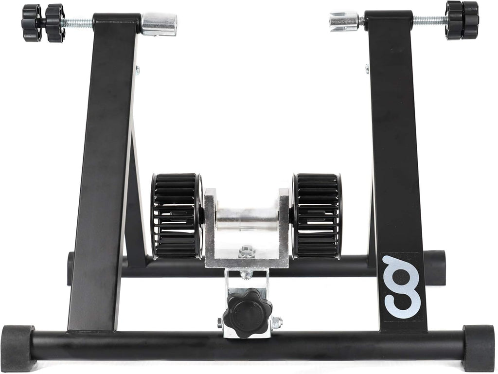 CyclingDeal Wind Resistance Bike Trainer Stand with Front Block Riser & Skewers Y98446