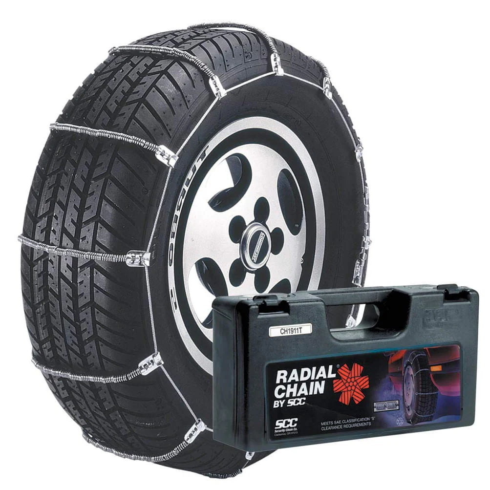 Security Chain SC1042 Car Snow Tire Radial Traction Grip Cable Chain, Pair