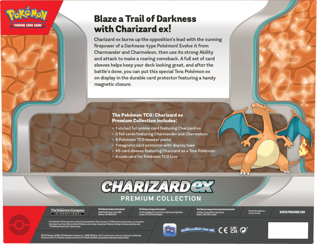 Pokemon Trading Card Games Charizard Ex Premium Box 6 Booster Packs V2285