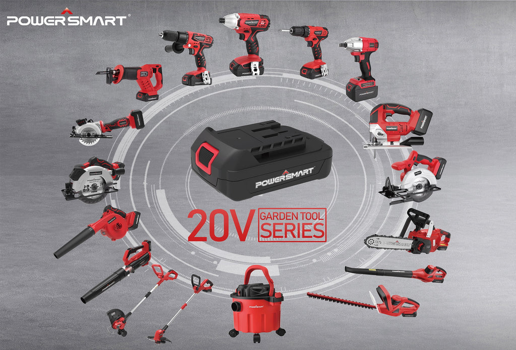 PowerSmart 20V 12-inch Cordless String Trimmer with Battery and Charger Z9905