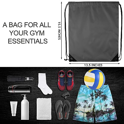 GoodtoU 40 Pack Drawstring Backpacks Waterproof Nylon Cinch Bags for School Gym N792