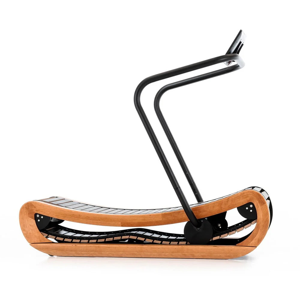 Sprintbok Curved Manual Treadmill by NOHrD - Cherry