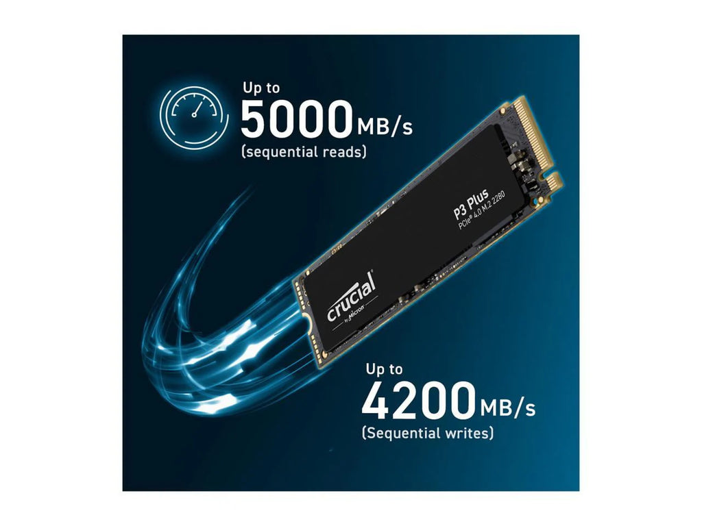 Crucial P3 Plus 4TB PCIe 4.0 NVMe M.2 2280 Internal SSD P30118