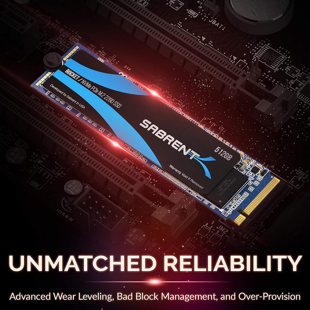 Sabrent 512GB Rocket NVMe PCIe M.2 2280 Internal SSD (SB-ROCKET-512) 2-Pack X702