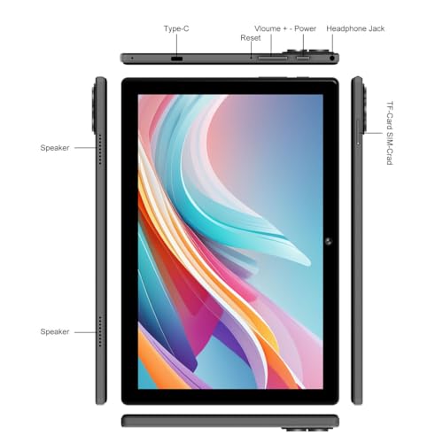 10.1 Inch Android 13 Tablet 4G LTE with SIM Card Slot, 12GB+512GB, Pink S843541