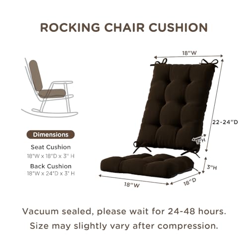 Codi Outdoor Rocking Chair Cushion, Water Resistant, Sage 1PK P38027