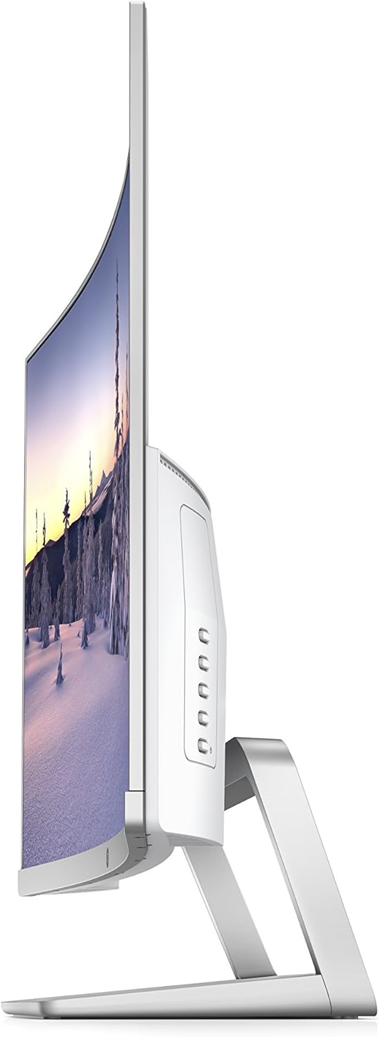 HP 27in Curved LCD WLED Monitor - Silver (Renewed) C60070