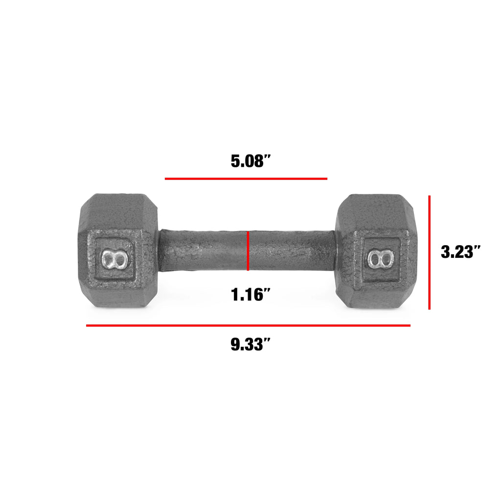 CAP Barbell Cast Iron Dumbbell 25 Lb Pair H734