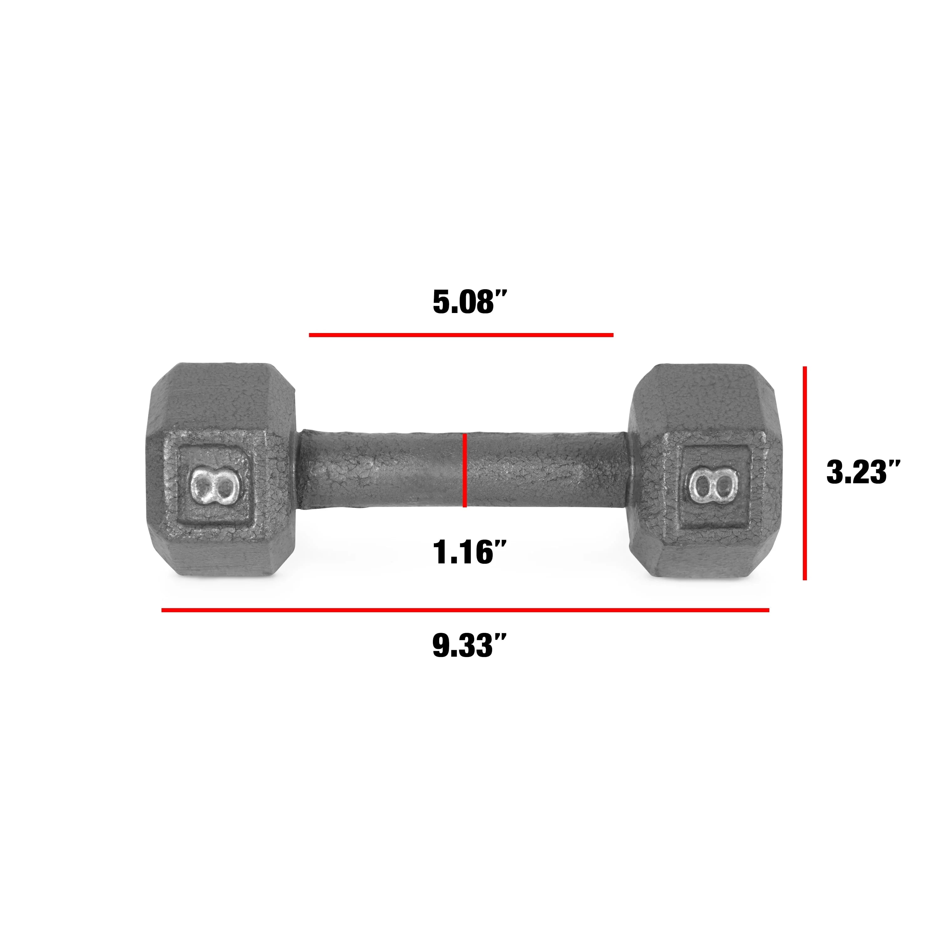 CAP Barbell Cast Iron Dumbbell 25 Lb Pair H734